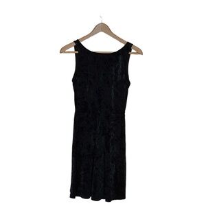 NWOT Black Crushed Velvet Dress